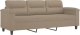 vidaXL 3-osobowa sofa, taupe, 180 cm, tapicerowana mikrofibrą 2