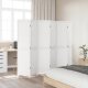 vidaXL Parawan pokojowy, 6-panelowy, biały, lite drewno paulowni 3