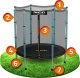 Trampolina ogrodowa Neo-Sport NeoSport Trampolina ogrodowa dla dzieci 140 cm 4,5ft 8