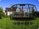 Trampolina ogrodowa Neo-Sport NeoSport Trampolina ogrodowa profilowana 12ft/374cm z siatką wewnętrzną 6