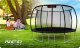 Trampolina ogrodowa Neo-Sport NeoSport Trampolina ogrodowa profilowana 12ft/374cm z siatką wewnętrzną 8