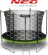 Trampolina ogrodowa Neo-Sport NeoSport Trampolina ogrodowa 8ft/252cm z siatką wewnętrzną i drabinką 11