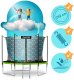 Trampolina ogrodowa Neo-Sport NeoSport Trampolina ogrodowa 8ft/252cm z siatką wewnętrzną i drabinką 2