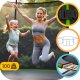Trampolina ogrodowa Neo-Sport NeoSport Trampolina ogrodowa 8ft/252cm z siatką wewnętrzną i drabinką 3
