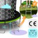 Trampolina ogrodowa Neo-Sport NeoSport Trampolina ogrodowa 8ft/252cm z siatką wewnętrzną i drabinką 8