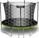 Trampolina ogrodowa Neo-Sport NeoSport Trampolina ogrodowa 8ft/252cm z siatką wewnętrzną i drabinką 2