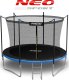 Trampolina ogrodowa Neo-Sport NeoSport Trampolina ogrodowa 8ft/252cm z siatką wewnętrzną i drabinką 10
