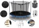 Trampolina ogrodowa Neo-Sport NeoSport Trampolina ogrodowa 6ft/183cm z siatką wewnętrzną i drabinką 5