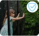 Trampolina ogrodowa Neo-Sport NeoSport Trampolina ogrodowa 6ft/183cm z siatką wewnętrzną i drabinką 8