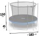 Trampolina ogrodowa Neo-Sport NeoSport Trampolina ogrodowa 6ft/183cm z siatką wewnętrzną i drabinką 9
