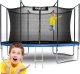 Trampolina ogrodowa Neo-Sport NeoSport Trampolina ogrodowa 12ft/374cm z siatką wewnętrzną i drabinką 1