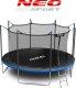 Trampolina ogrodowa Neo-Sport NeoSport Trampolina ogrodowa 12ft/374cm z siatką wewnętrzną i drabinką 10
