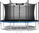 Trampolina ogrodowa Neo-Sport NeoSport Trampolina ogrodowa 12ft/374cm z siatką wewnętrzną i drabinką 1