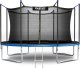 Trampolina ogrodowa Neo-Sport NeoSport Trampolina ogrodowa 12ft/374cm z siatką wewnętrzną i drabinką 2