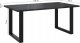 Selsey Stół Brooklyn 160x90 cm czarny połysk z czarnymi nogami w kształcie U 4