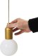 Lampa wisząca Intesi INTESI LAMPA WISZĄCA ŻARÓWKA ZŁOTA L 1