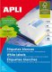 Apli Etykiety uniwersalne APLI, 210x297mm, prostokątne, białe 100 ark. 1