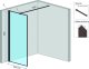Rea Ścianka prysznicowa Rea Bler 70 z półką i wieszakiem Evo 5