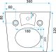 Miska WC Rea Zestaw Misa WC Carlo Mini Rimless Flat + Bidet Carlo Mini 12