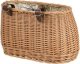 WickerPL akcesoria rowerowe KOSZ NA ROWER z paskami skórzanymi i OBSZYCIEM 35x17 H19 CM 2