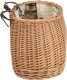 WickerPL akcesoria rowerowe KOSZ NA ROWER z paskami skórzanymi i OBSZYCIEM 35x17 H19 CM 3