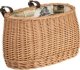 WickerPL akcesoria rowerowe KOSZ NA ROWER z paskami skórzanymi i OBSZYCIEM 35x17 H19 CM 4