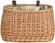 WickerPL akcesoria rowerowe KOSZ NA ROWER z paskami skórzanymi i OBSZYCIEM 35x17 H19 CM 5