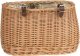 WickerPL akcesoria rowerowe KOSZ NA ROWER z paskami skórzanymi i OBSZYCIEM 35x17 H19 CM 8