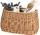 WickerPL akcesoria rowerowe KOSZ NA ROWER z paskami skórzanymi i OBSZYCIEM 35x17 H19 CM 9