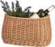 WickerPL akcesoria rowerowe KOSZ NA ROWER z paskami skórzanymi i OBSZYCIEM 35x17 H19 CM 10