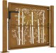 vidaXL vidaXL Furtka ogrodowa, 105x105 cm, stal kortenowska, motyw bambusa 5