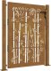 vidaXL vidaXL Furtka ogrodowa, 105x130 cm, stal kortenowska, motyw bambusa 1