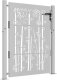 vidaXL vidaXL Furtka ogrodowa, 105x130 cm, stal kortenowska, motyw bambusa 2