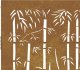 vidaXL vidaXL Furtka ogrodowa, 105x130 cm, stal kortenowska, motyw bambusa 7