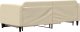 vidaXL vidaXL Sofa rozsuwana z szufladami, kremowa, 90x200 cm, tkanina 4