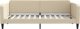 vidaXL vidaXL Sofa rozsuwana z szufladami, kremowa, 90x200 cm, tkanina 6