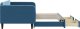 vidaXL vidaXL Sofa rozsuwana z szufladami, niebieska, 100x200 cm, aksamit 4