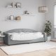 vidaXL vidaXL Sofa z materacem do spania, jasnoszara, 80x200 cm, tkanina 1