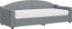 vidaXL vidaXL Sofa z materacem do spania, jasnoszara, 80x200 cm, tkanina 2