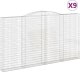 vidaXL vidaXL Kosze gabionowe, 9 szt, 400x30x220/240 cm, galwanizowane żelazo 2