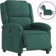 vidaXL vidaXL Elektryczny fotel rozkładany, ciemnozielony, obity aksamitem 2