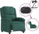 vidaXL vidaXL Elektryczny fotel rozkładany, ciemnozielony, obity aksamitem 6