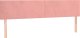 vidaXL vidaXL Łóżko kontynentalne z materacem, różowe, 120x190 cm, aksamit 7