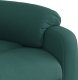 vidaXL vidaXL Rozkładany fotel masujący, elektryczny, ciemnozielony, tkanina 8