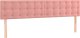 vidaXL vidaXL Łóżko kontynentalne z materacem, różowe, 120x190 cm, aksamit 7