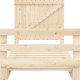 vidaXL vidaXL Rama łóżka z wezgłowiem, 100x200 cm, lite drewno sosnowe 5