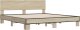 vidaXL vidaXL Rama łóżka, dąb sonoma, 200x200 cm, materiał drewnopochodny 3
