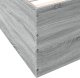 vidaXL vidaXL Rama łóżka, szary dąb sonoma, 100x200cm materiał drewnopochodny 8
