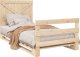 vidaXL vidaXL Rama łóżka z wezgłowiem, 100x200 cm, lite drewno sosnowe 4
