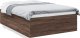 vidaXL vidaXL Rama łóżka, brązowy dąb, 135x190 cm, materiał drewnopochodny 2